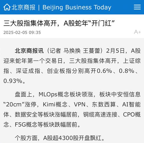 2025新奥资料正版大全和三大指数集体高开与a股三大指数集体高开